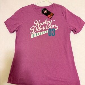 NWT - Women's Harley-Davidson Magenta Tee with Teal accents